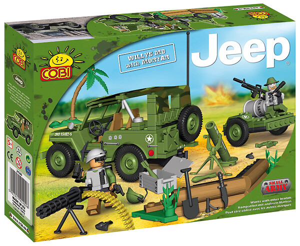 Jeep Willys MB with Cannon Small Army 24200