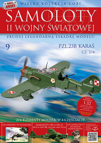PZL. P-23B Karaś cz.2/4  Samoloty WWII nr 09
