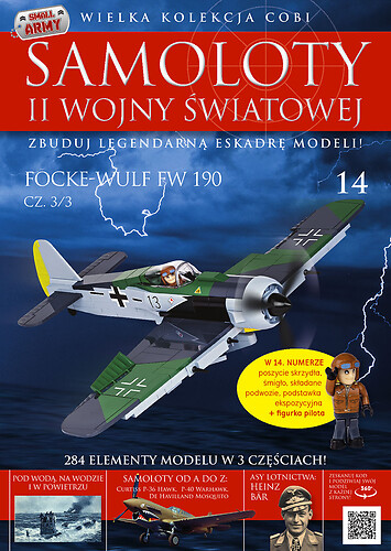 Focke-Wulf  Fw190 A-8 cz.3/3 Samoloty WWII nr 14