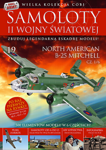 North American B-25 Mitchell cz.1/6 Samoloty WWII nr 19