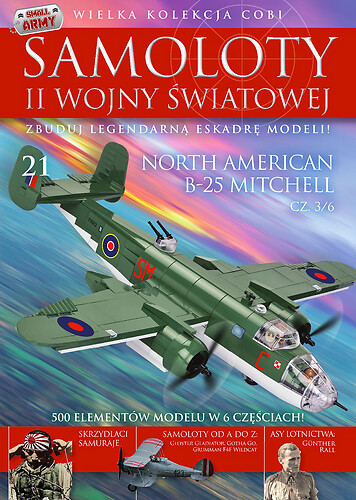 North American B-25 Mitchell cz.3/6 Samoloty WWII nr 21