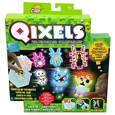 Qixels, kreativní sady pro kluky, svítí ve tmě!