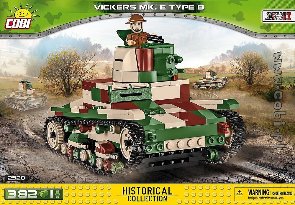 Vickers Mk E Type B Ww2 Historische Sammlung Fur Kinder 9 Cobi Toys