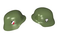 Stahlhelm - German military helmet with prints