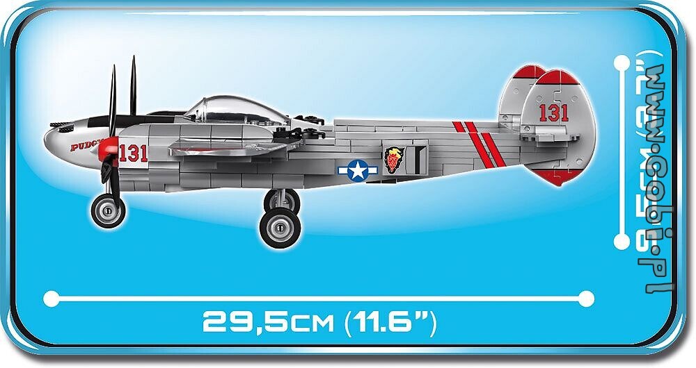 Lockheed P-38L Lightning Konstruktion Spielzeug Bausteine Flugzeug COBI 5539 