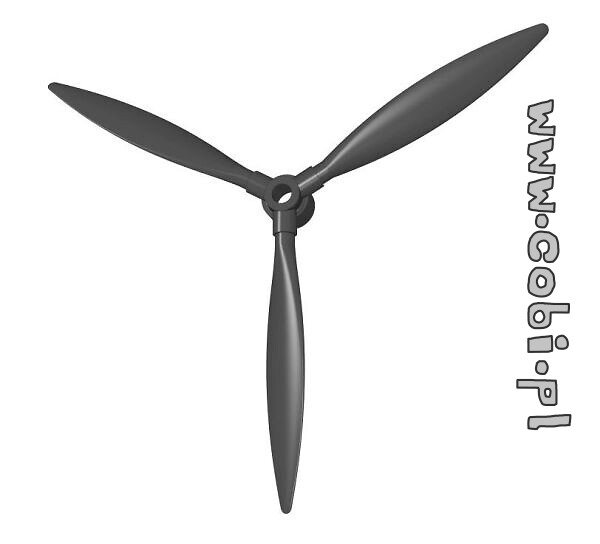 Three-bladed propeller
