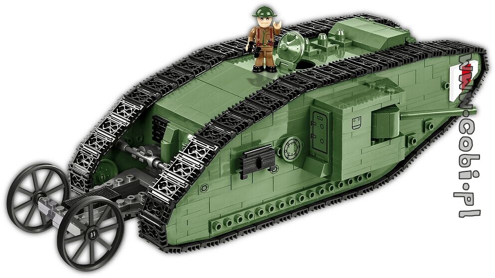 Neu Small Army Wwi British Tank Mark I Cobi 2972 