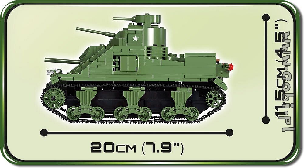 COBI 2385-530 brick medium tank M3 Lee 