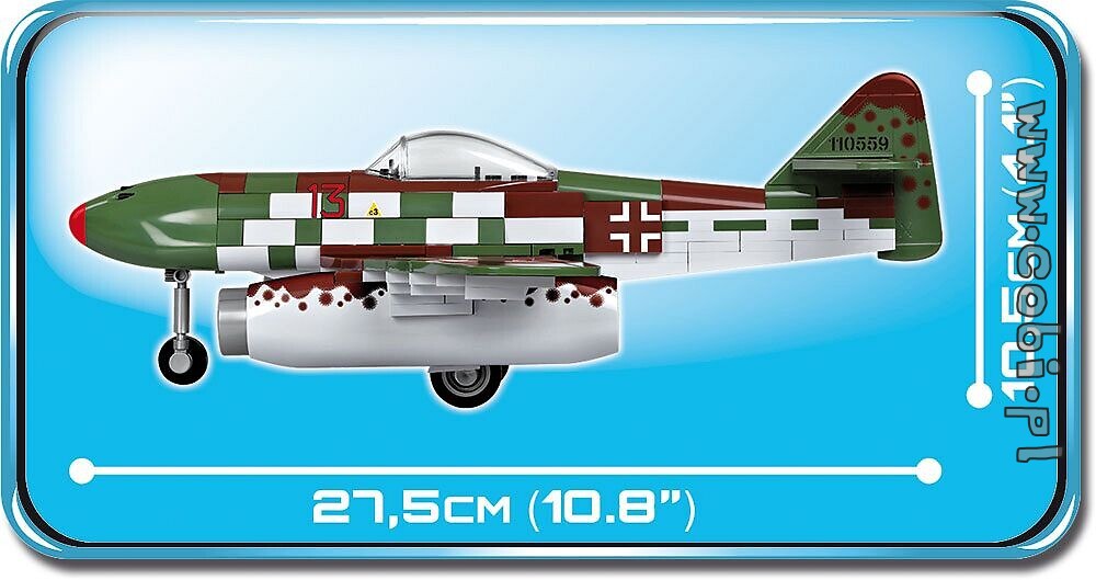 Konstruktionsspielzeug  Messerschmitt Me 262A deutscher Kämpfer Bausteine COBI 