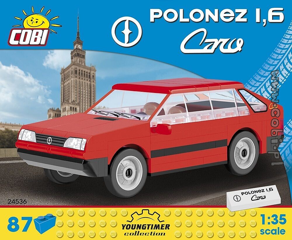 COBI Polonez 1,6 Caro 1:35 Youngtimer Auto Bausatz Lego kompatibel 87 Teile Neu 