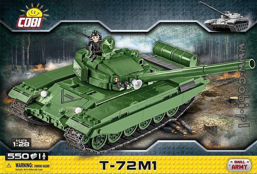 COBI 2615 T-72 M1 Soviet-Armee Kampfpanzer-Modell Bausteinkasten 1:28 550 Teile 
