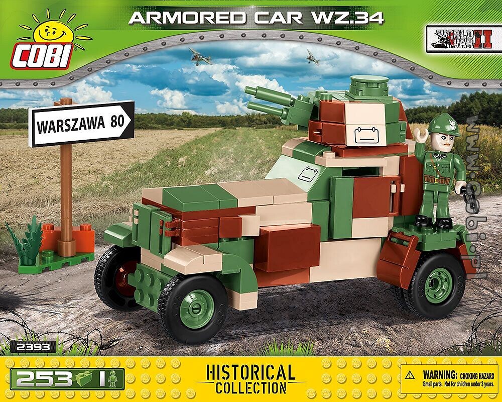 Cobi WWII Armored Car wz.34 y bmw r75 Historical Collection WWII 