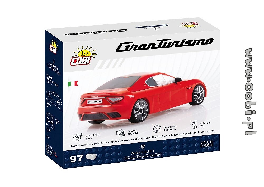 Multicolor Cobi Toys Maserati Granturismo Gt3 Racing 