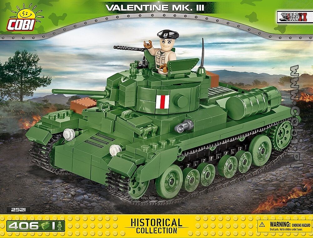 COBI 2521 Valentine Mk III "Nuovo & Ovp" World War II 