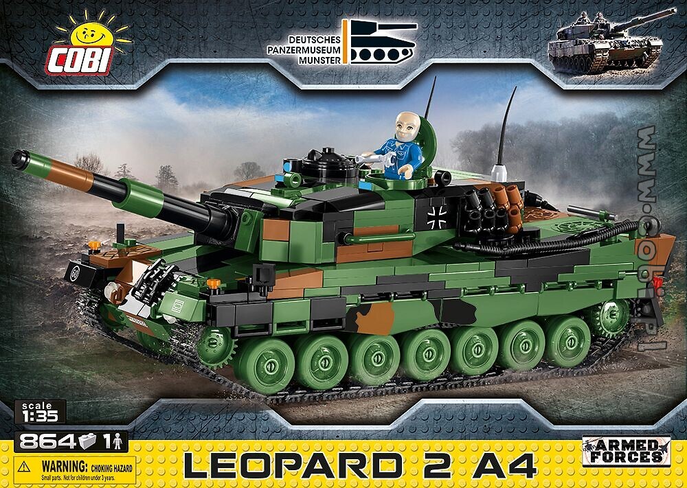 COBI 2618 Leopard 2 a4 carro armato tedesco Museo Armed Forces 