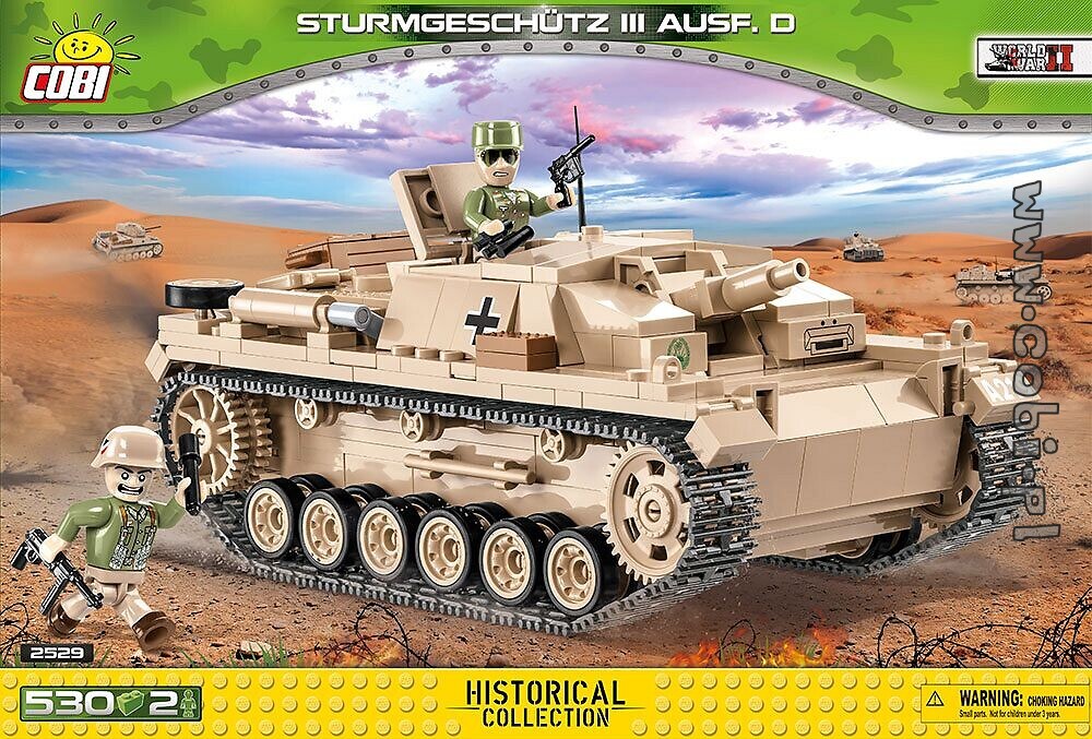 530 PZ COB02529-COBI-Piccolo Esercito-StuG III Ausf D-DAK 