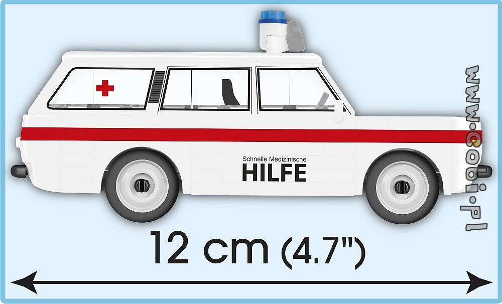 24559 - 79 elem - DDR ambulance COBI Wartburg 353 tourist Med.