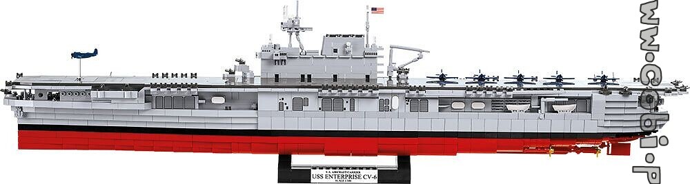 COBI Toys #4815 USS Enterprise CV-6 Aircraft Carrier Model Kit Neuf! 