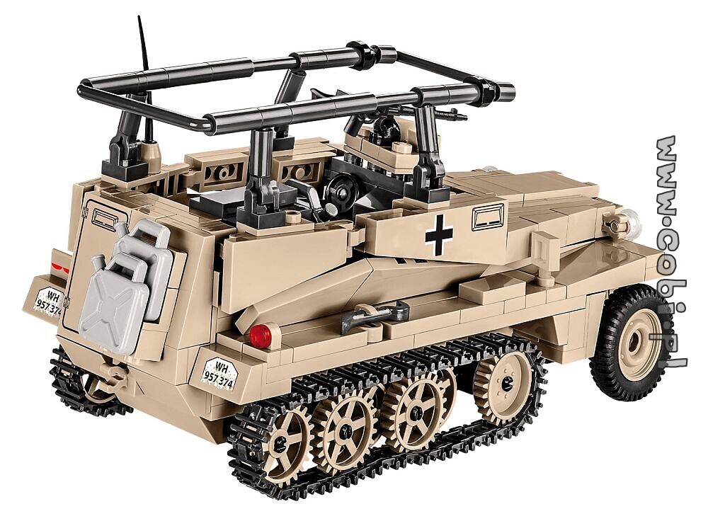 Cobi 2526 SD.KFZ 250/3 gepanzertes Fahrzeug Baustein-Set Spielzeug WW2 420 Teile 