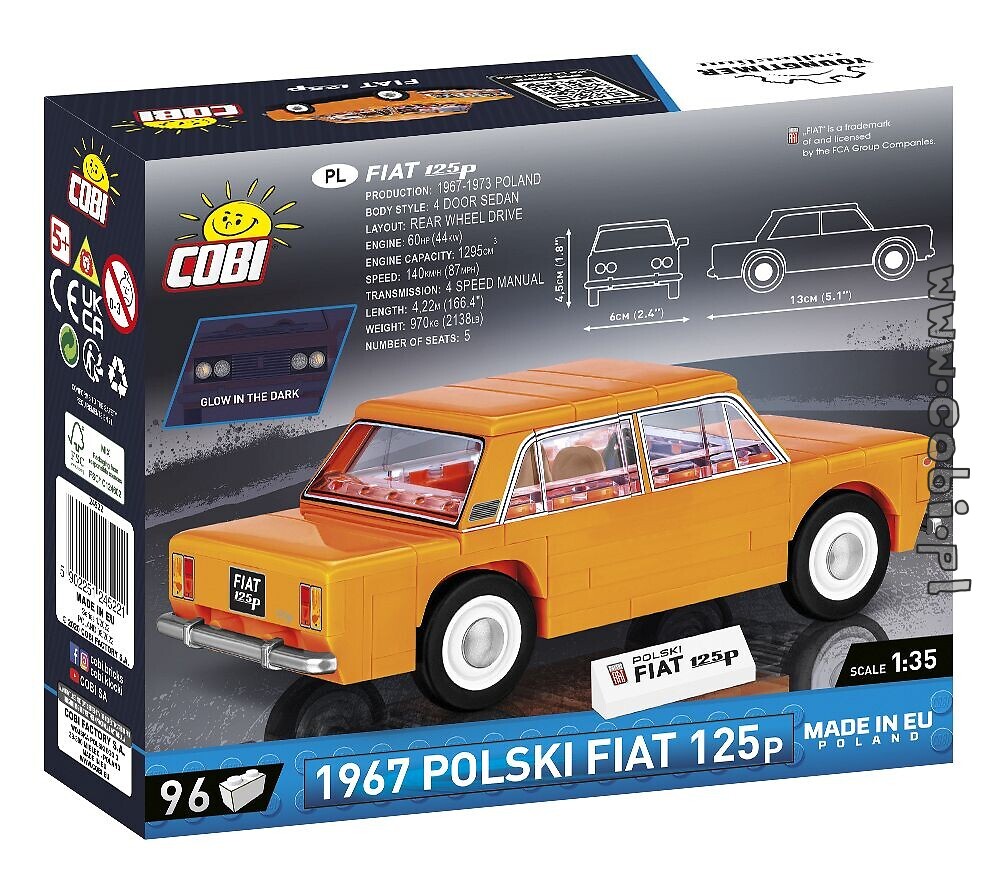 Cobi 24522 Polski Fiat 125p Youngtimer Collection 