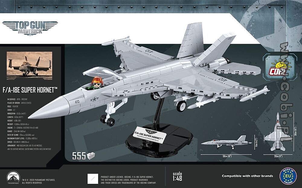 F/A-18E Super Hornet™ - Top Gun / Maverick - for kids 9 | Cobi Toys