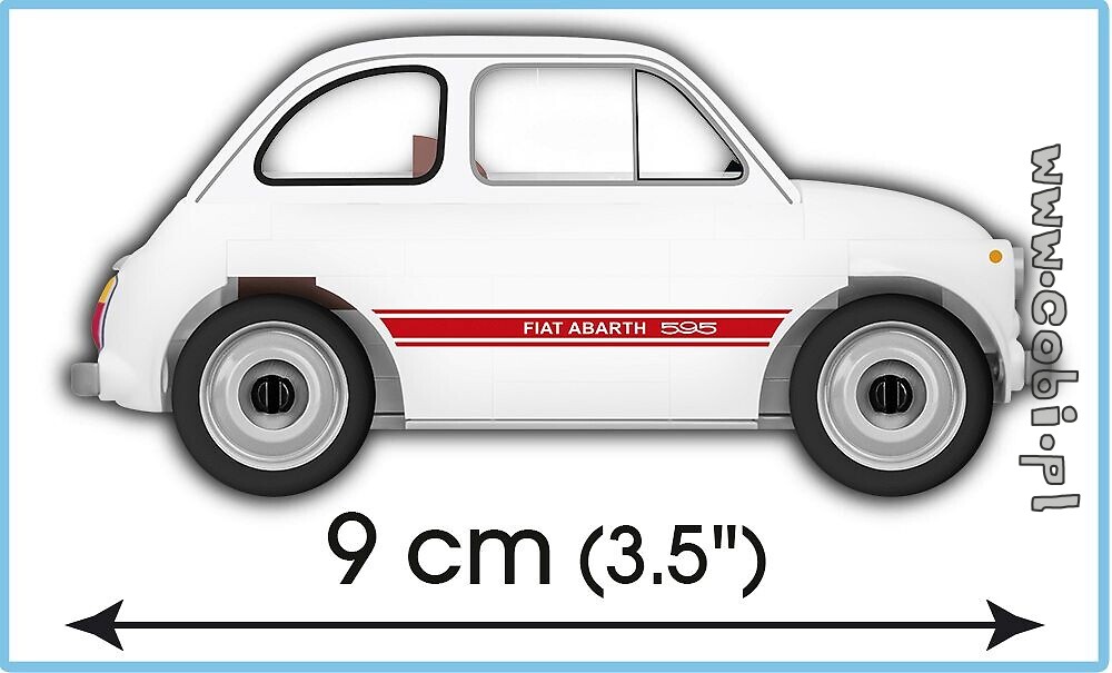 - 70 elem - Italian passenger car 24524 COBI Fiat Abarth 595 1965 