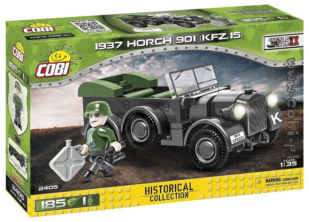 - 178 elem 2256 COBI 1937 Horch 901 DAK 1:35 - WWII German military car 