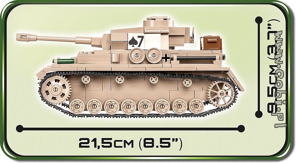 Panzer Bausteine Military Panzerkampfwagen IV Model Militär Spielzeug 3 Figures 