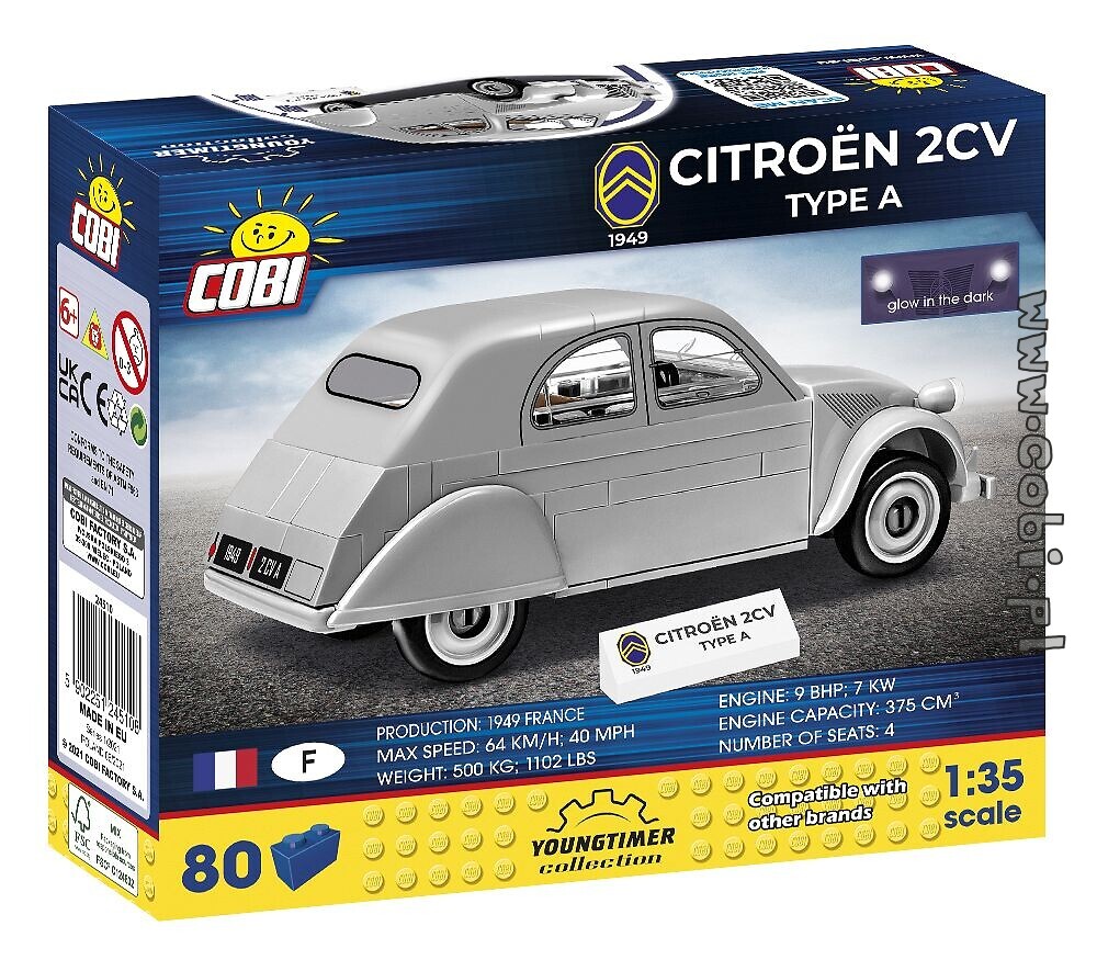 1:3 5 Citroën 2CV Tipo A 1949 Nuovo Cobi 24510 Youngtimer Collezione 