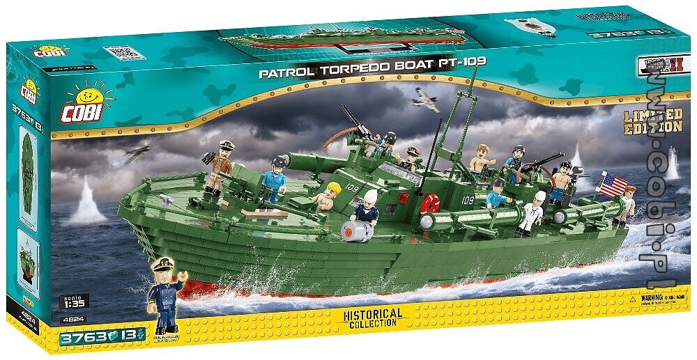 Cobi 4825 1:35 WWII Patrol Torpedo Boat PT-1 Historical Collection