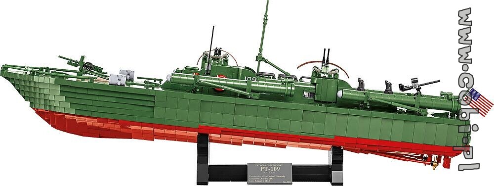Cobi Juguetes #4825 PT109 la segunda guerra mundial Torpedo Boat PT-109 nuevo! 