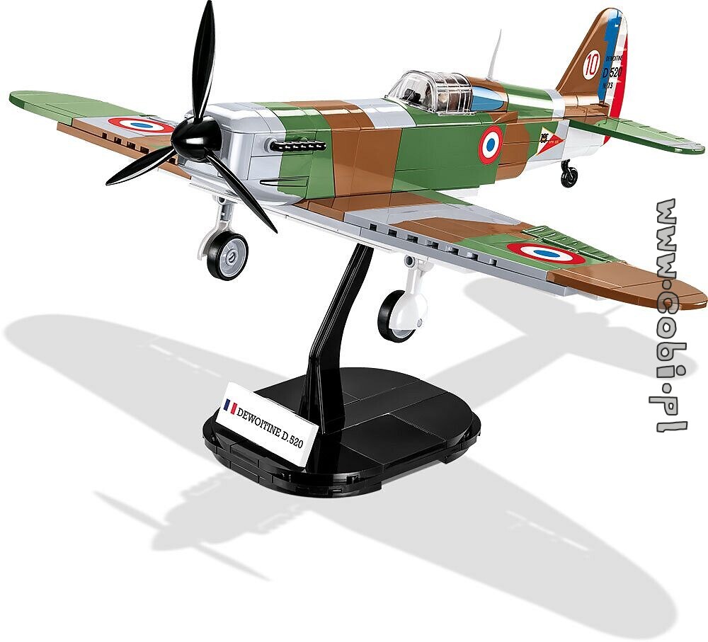 COBI Dewoitine D.520 - WWII French fighter aircraft - 283 elem 5720 