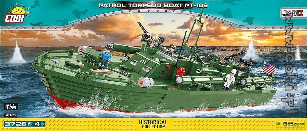 pålægge Mantle Specialitet Patrol Torpedo Boat PT-109 - WW2 Historical Collection - for kids 7 | Cobi  Toys