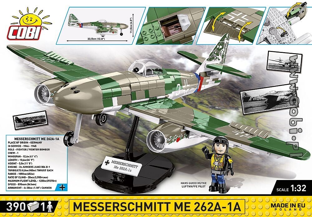 Messerschmitt Me262 A-1a - WW2 Historical Collection - Cobi toys: internet  shop