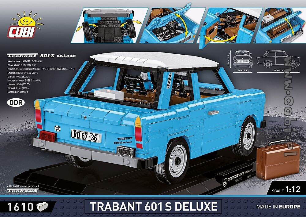 مضاعف الدنيس البحر يصطدم  Trabant 601 S Deluxe - Limited Edition - Limited Edition - for kids 10 |  Cobi Toys