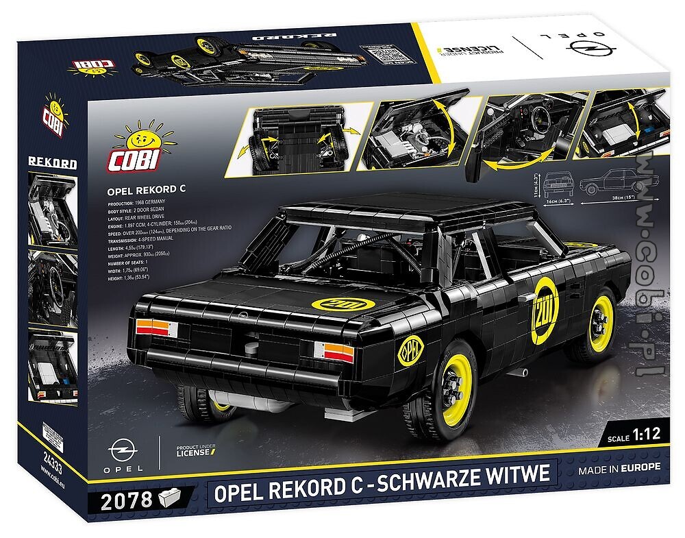 Opel Rekord C #201 Schwarze Witwe 1967  1:18 BOS   >>NEW<< 