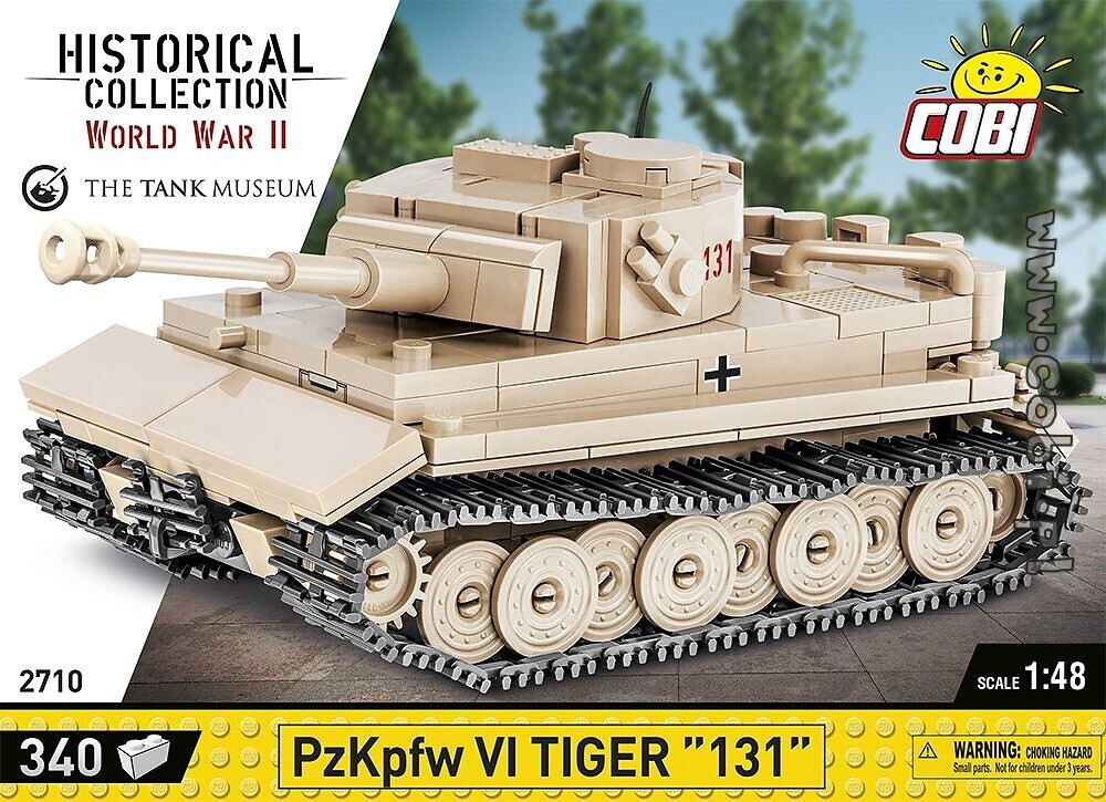 2556 COBI PzKpfw VI Tiger 131 - 850 elem - WWII German heavy tank 