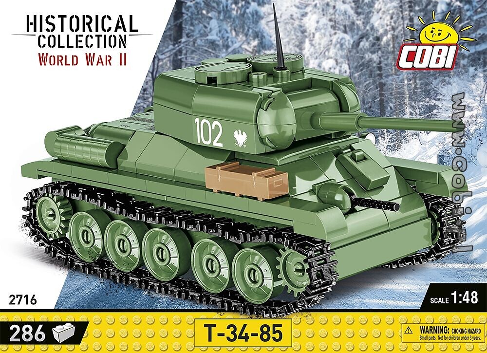 Cobi 2542 T 34-85 Panzer Historical Collection World War II 668 Teile 
