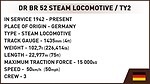 DR BR 52 Steam Locomotive 2in1 - Executive Edition