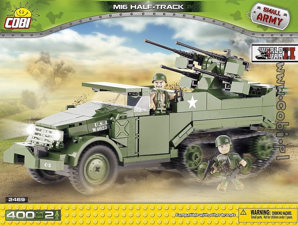 Small Army WWII US M16 Half-Truck Mit Flakvierling Neu Cobi 2499 