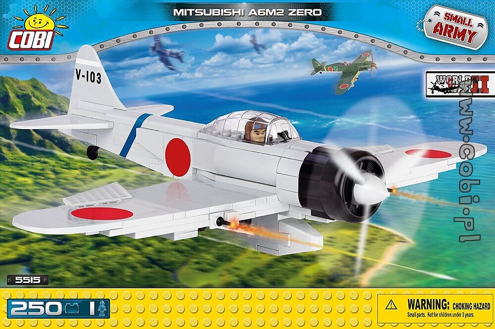Cobi mitsubishi a6m5 Zero avión juguetes diseño los bloques de creación 280 piezas 