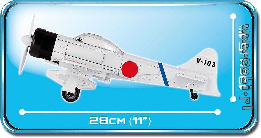 COBI 5515 Mitsubishi A6M2 Zero Jagdflugzeug WW2  mit Figur NEU OVP 