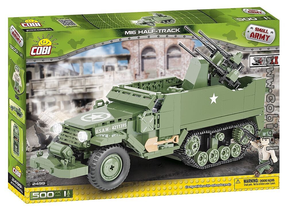 COBI 2499-Small Army-WWII US m16 Half-Camion avec Flakvierling-Neuf 