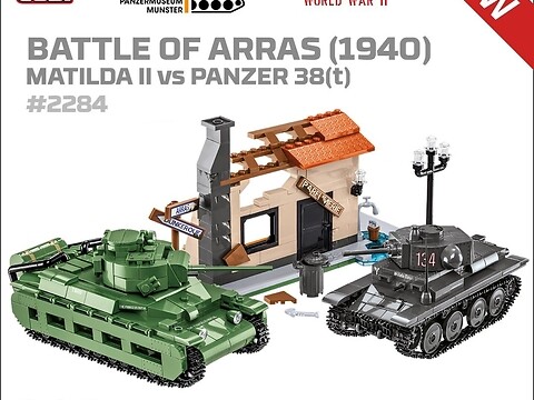 BATTLE OF ARRAS (1940) Matilda II vs Panzer 38(t) (COBI-2284)