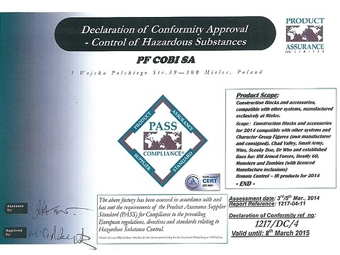 Declaration of Conformity Approval 2014