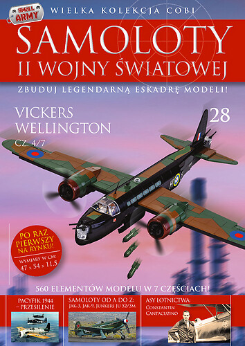 Vickers Wellington cz.4/7  Samoloty WWII nr 28