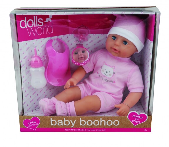 Lalka Baby Boohoo Dolls World 46 cm