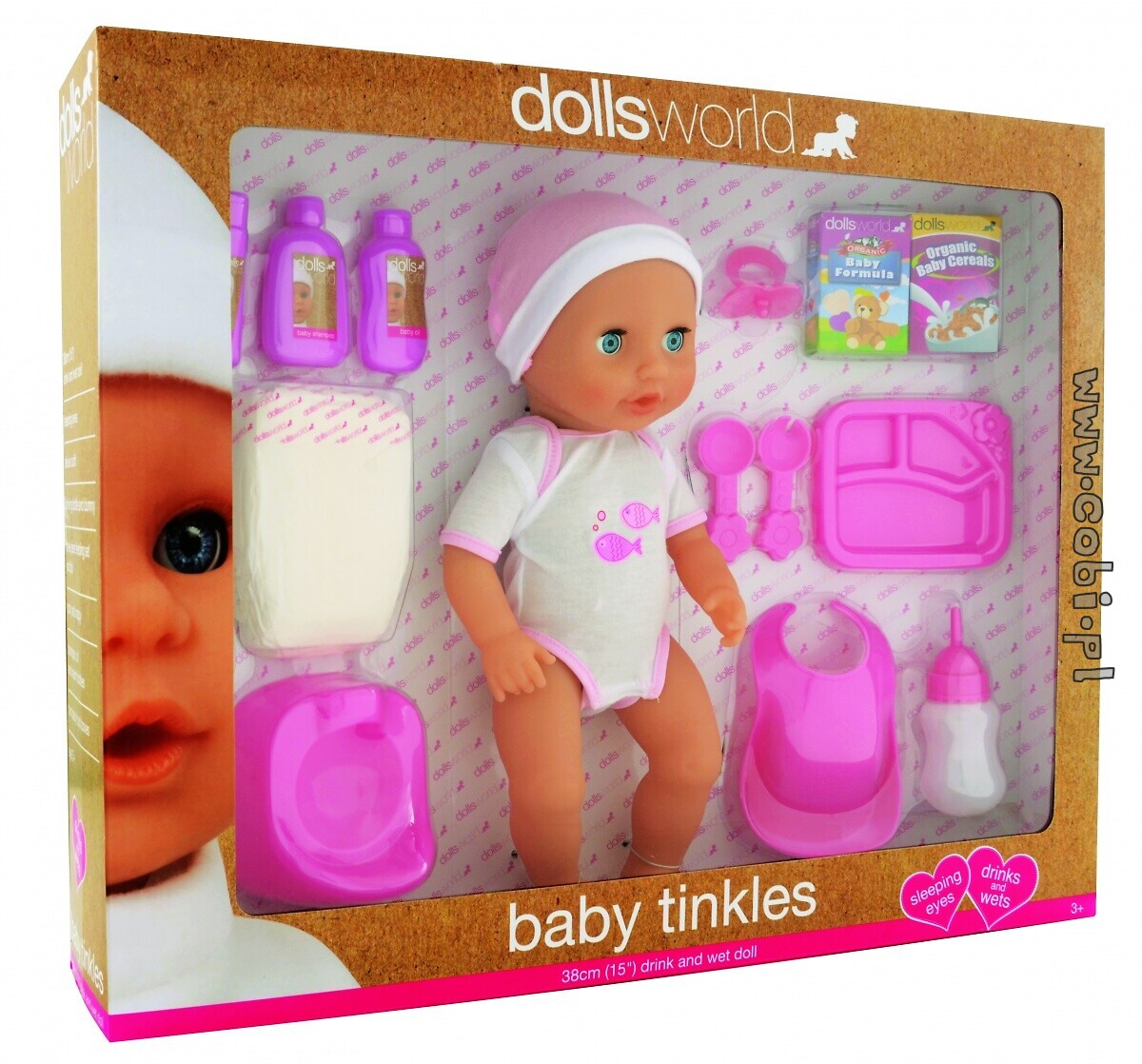 Lalka Baby Tinkles Dolls World 38 cm