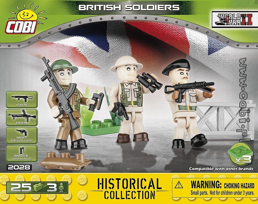 Brytyjczycy - 3 figurki z akcesoriami