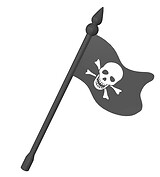 Flaga "Skull Piraci"